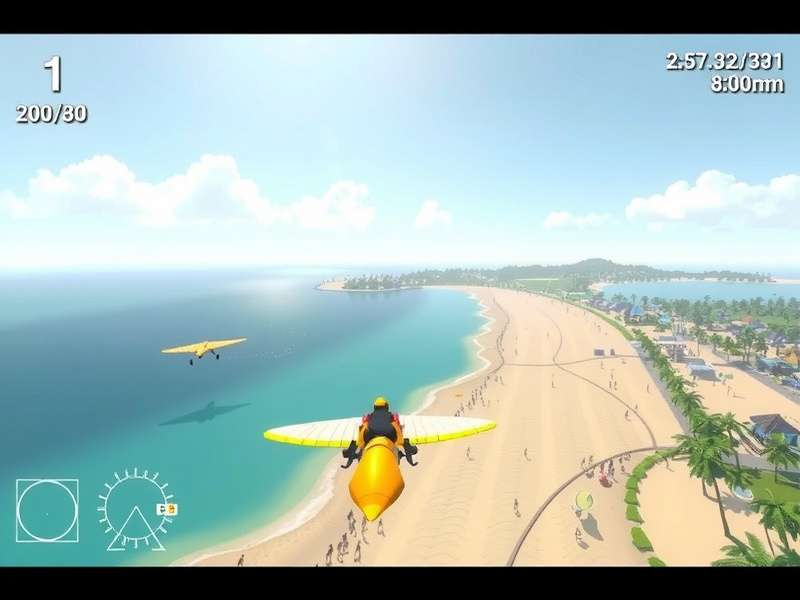 Goa Glider Champion multiplayer race screenshot